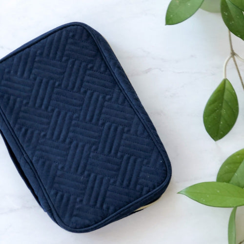JEWELRY ORGANIZER TRAVEL CASE - Navy