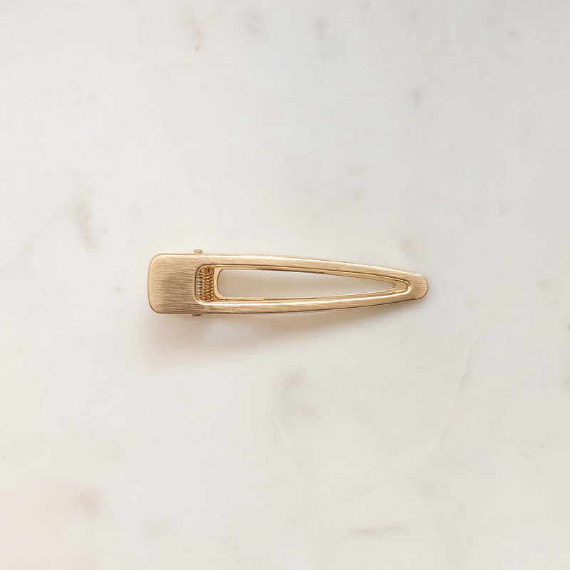 Gold Triangle Bar Hair Clip