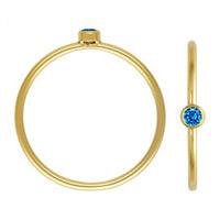 Gold Filled Birthstone Stacking Rings [LAST CHANCE]