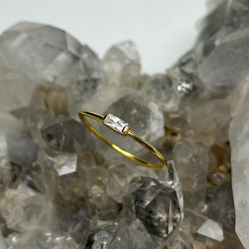 CZ Baguette Stacking Rings [PRE ORDER]