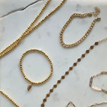 Gold Hematite Mini Bracelet (3mm)