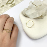 Chevron Stacking Rings [PRE ORDER]