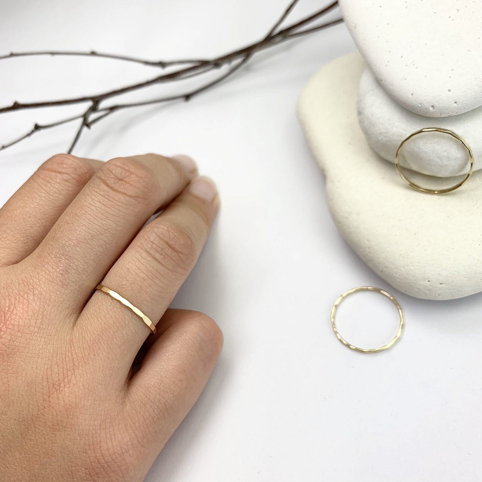 Hammered Stacking Rings [PRE ORDER]