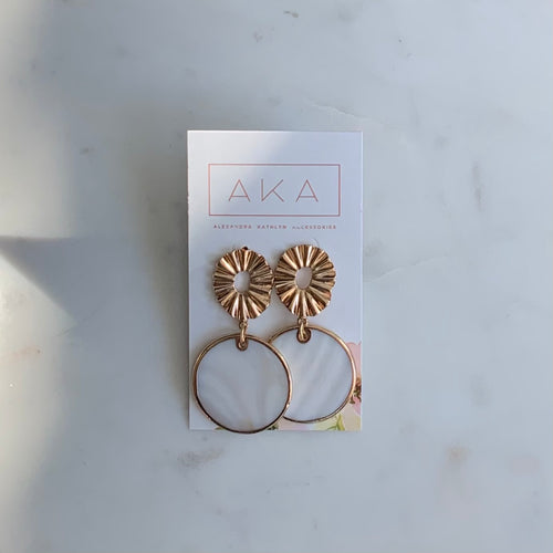 White Shell Statement Earrings