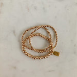 Light Gold Hematite Mini Bracelet (4mm)