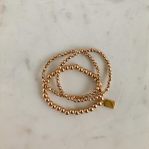 Light Gold Hematite Bracelet (6mm)