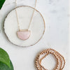 The Arc Necklace - Rose Quartz [LAST CHANCE]