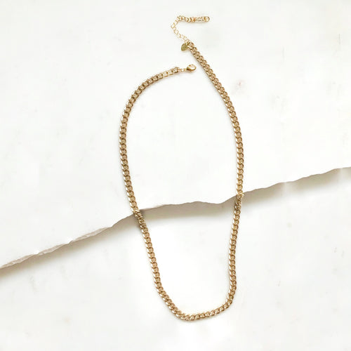 Matte Gold Chain Necklace