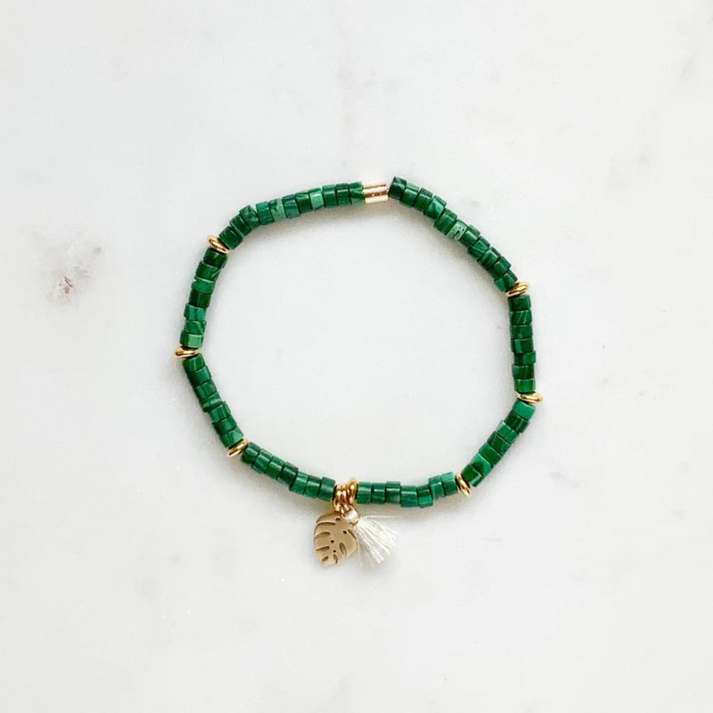 Malachite Charm Bracelet