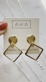 Capiz Shell Stud Dangle Earrings
