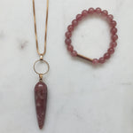 Strawberry Quartz Necklace