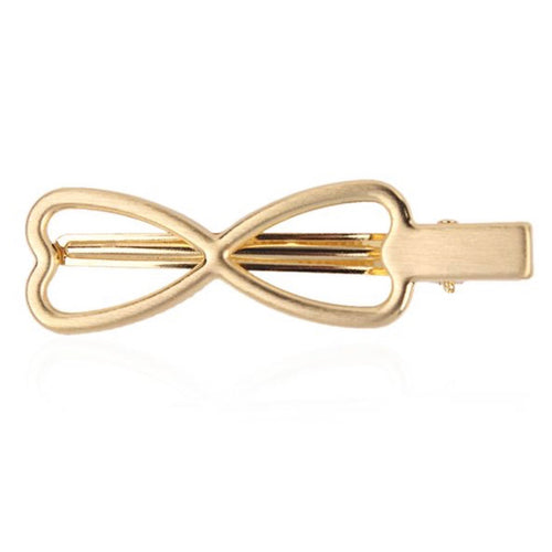 Gold Bow Hair Clip - Small