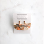 RAFFIA Earrings - Peach