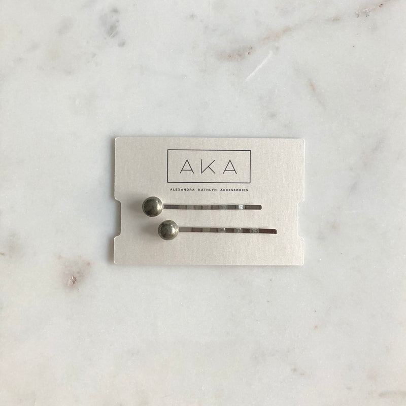 Pyrite Bobby Pins