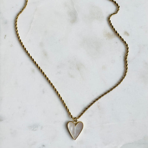 Etta Shell Heart Necklace