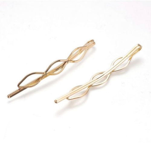 Gold Tri-Hair Pin