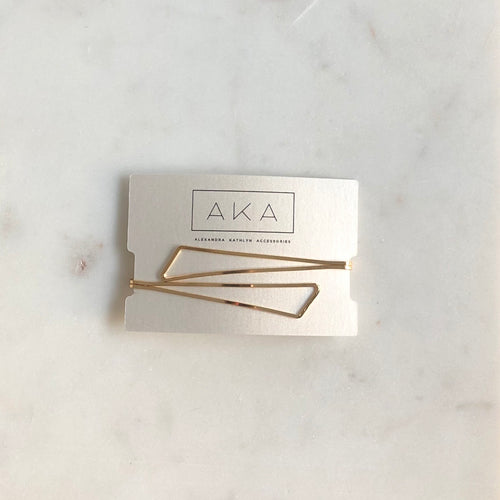 Gold Asymmetric Hair Pin