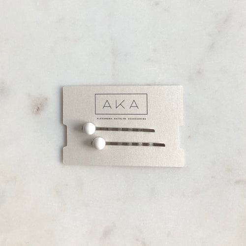 Howlite Bobby Pins