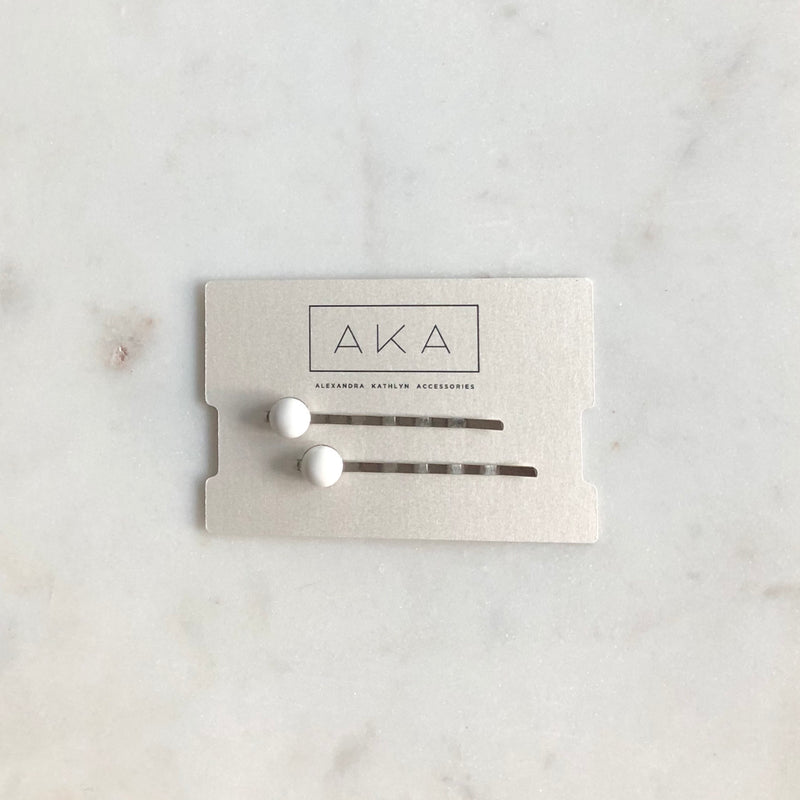 Howlite Bobby Pins