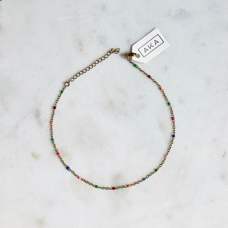 Enamel Chain Bracelet - Lots of Colours Available