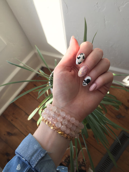 Rose Quartz Charm Bracelet