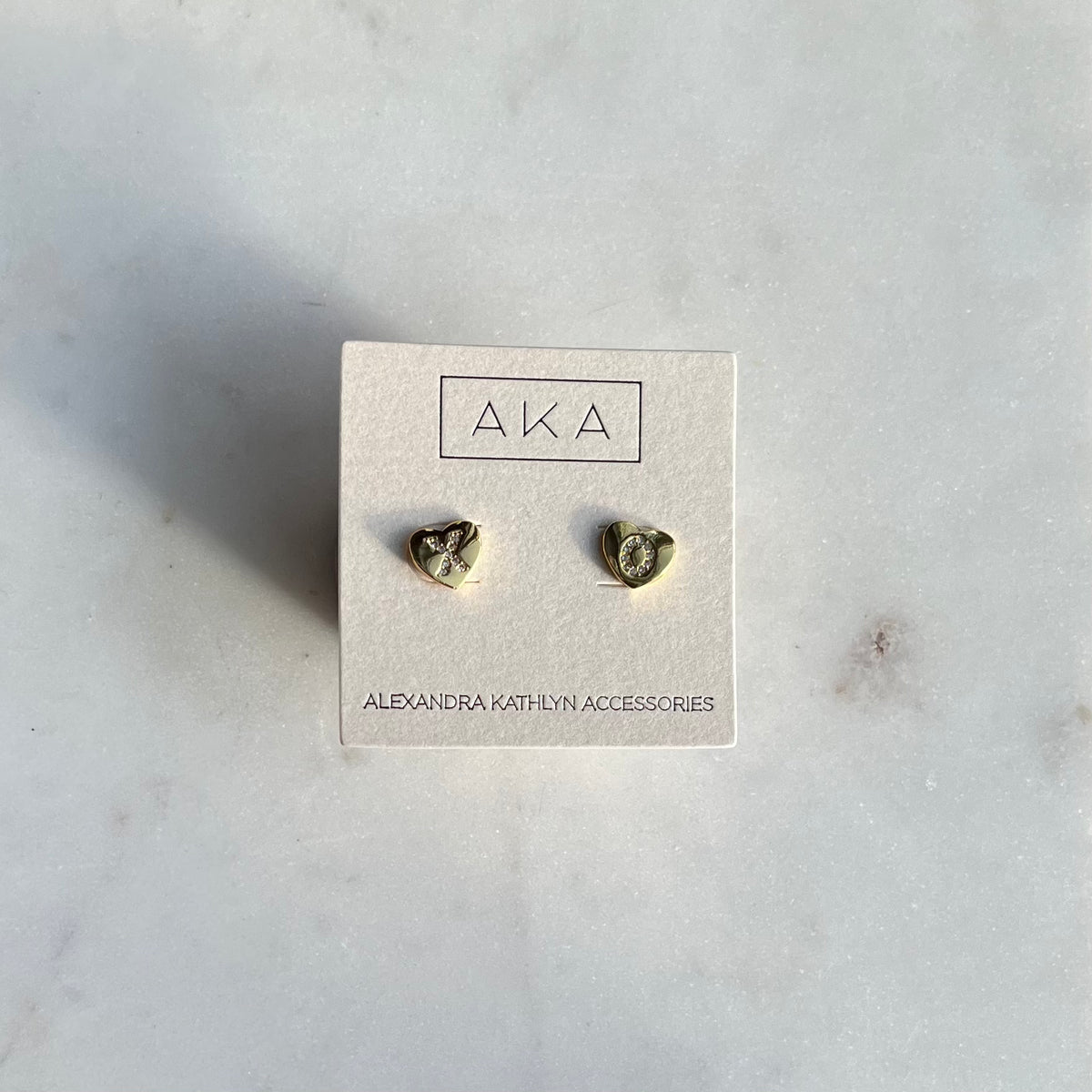 BISOU | XO Heart Stud Earrings [LAST CHANCE]