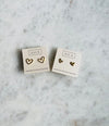 Esme Gold Heart Stud Earrings