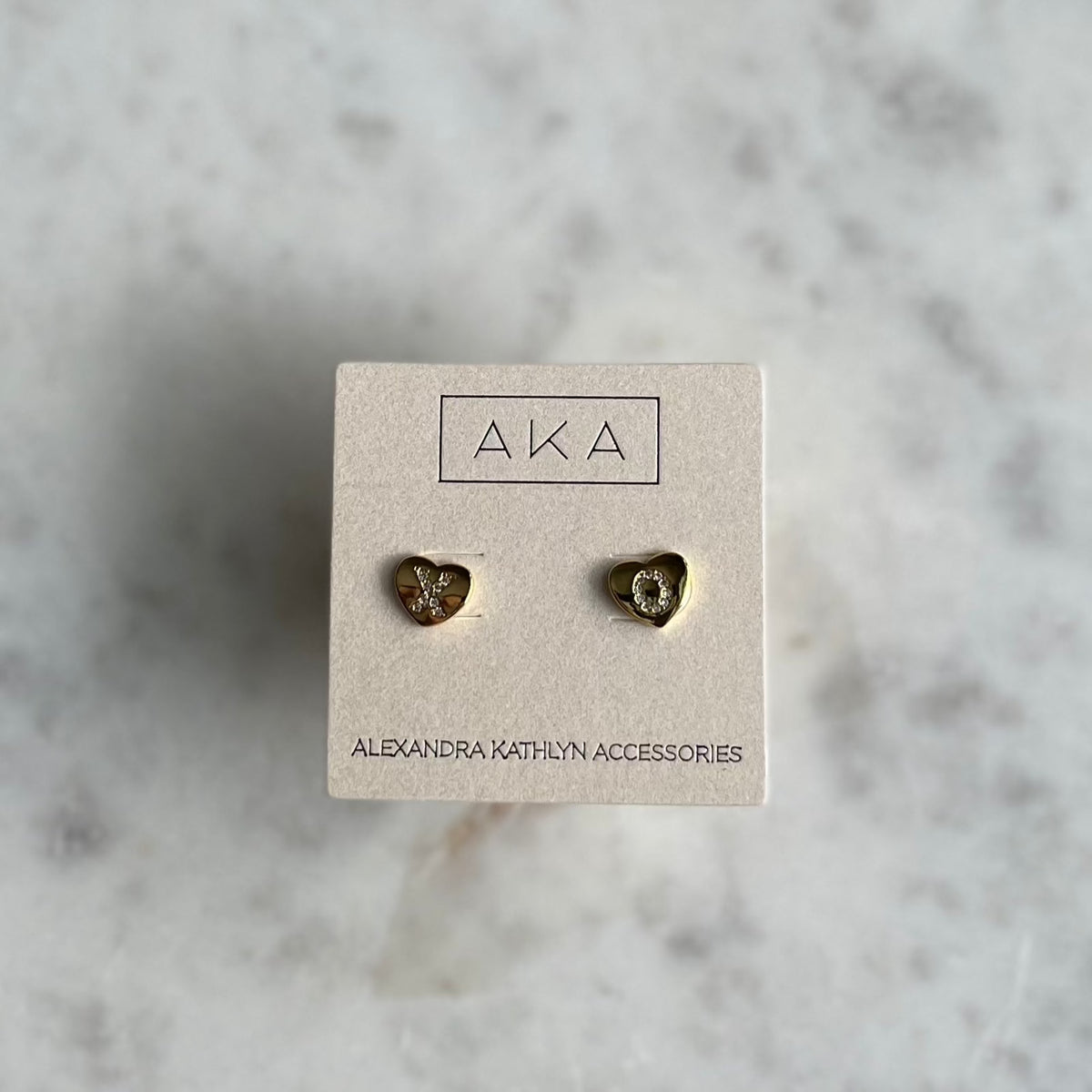 BISOU | XO Heart Stud Earrings [LAST CHANCE]