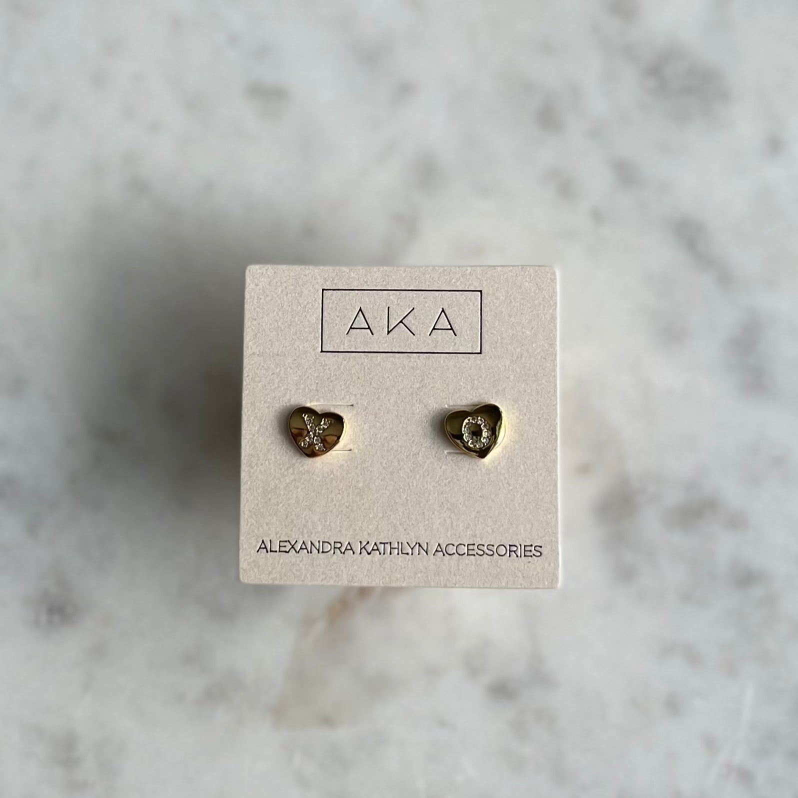 BISOU | XO Heart Stud Earrings [LAST CHANCE]