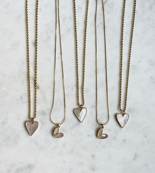 Etta Shell Heart Necklace