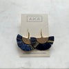 RAFFIA Earrings - Navy