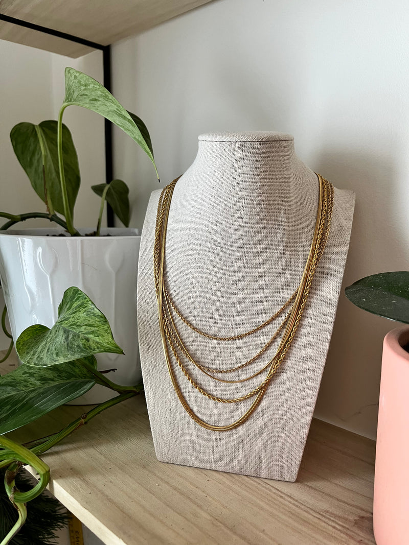 Everly| 3mm Herringbone Necklace