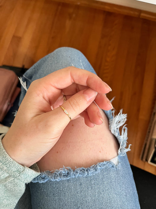 CZ Baguette Stacking Rings [PRE ORDER]