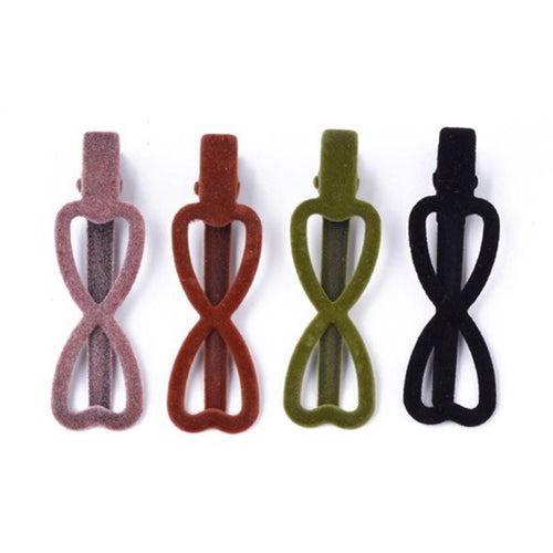 Velvet Bow Hair Clip - Small