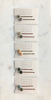 Indian Agate Bobby Pins