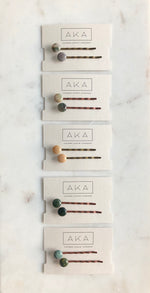 Indian Agate Bobby Pins