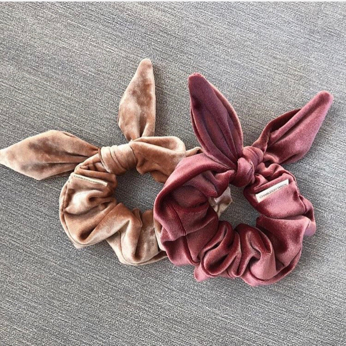 Bunny Ear Scrunchy - Velvet