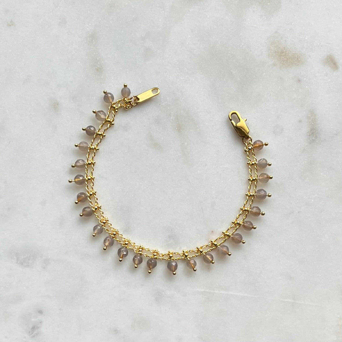 Natural Faceted Agate Bracelet [LAST CHANCE]