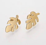Monstera Stud EARRINGS