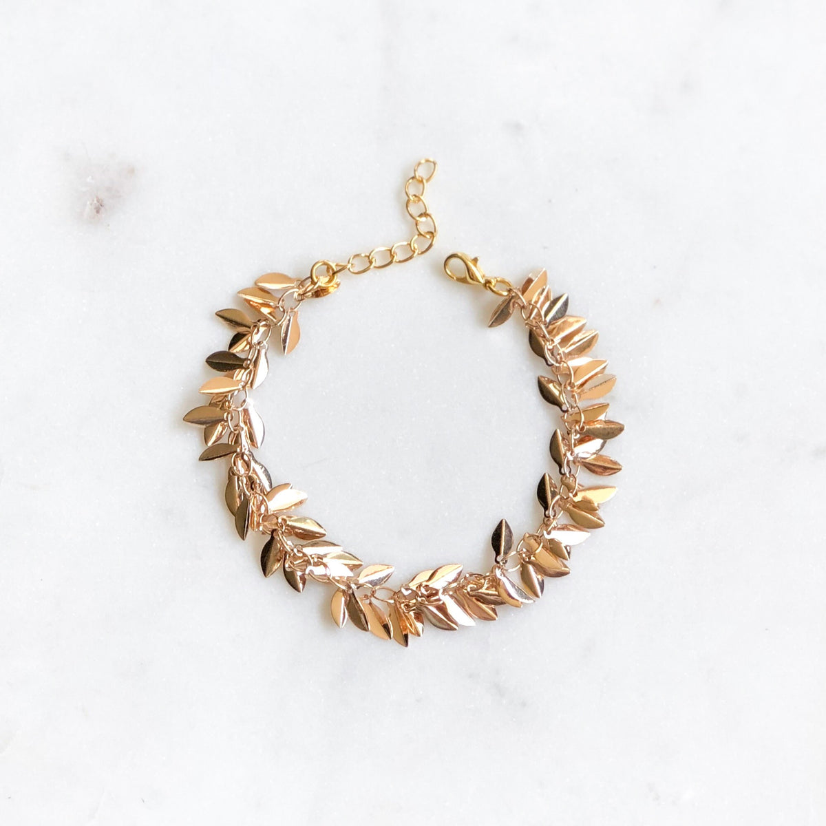 Shimmer Leaf Bracelet