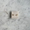Esme Gold Heart Stud Earrings