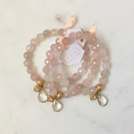 Rose Quartz Charm Bracelet