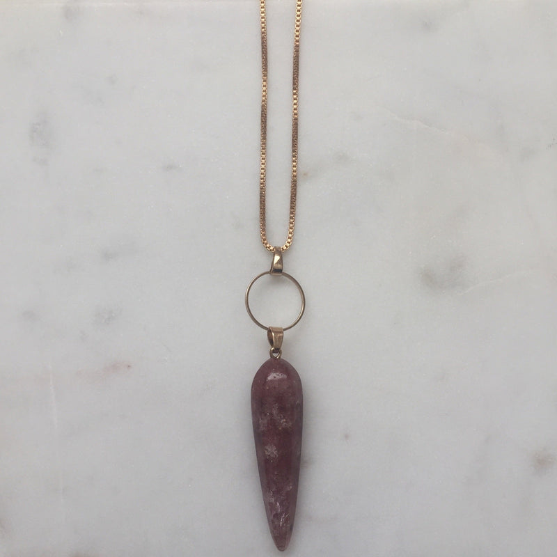 Strawberry Quartz Necklace